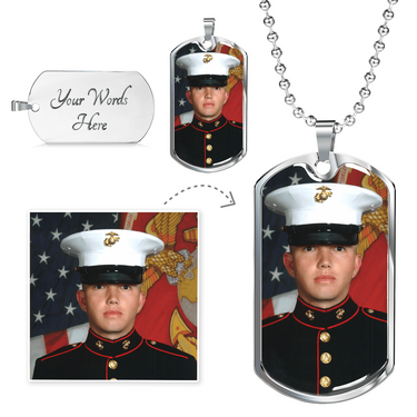 Personalized Customized Necklace Dog tag - Buyer send image - Personalized gifts